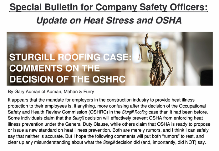 Pages From Safety Officer Special Report